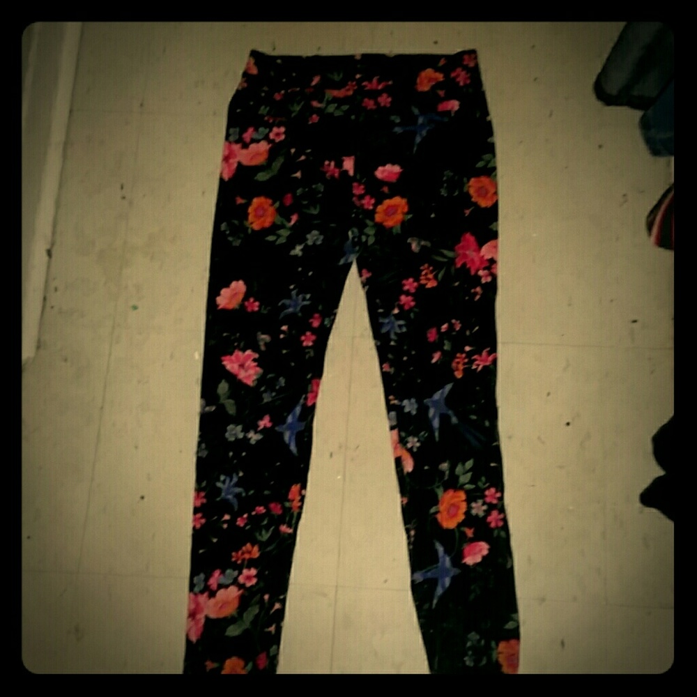 Floral leggings